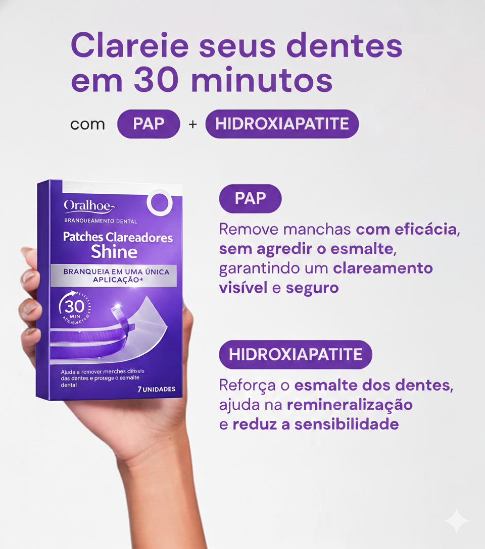 Fita Clareadora Roxa Dental Shine